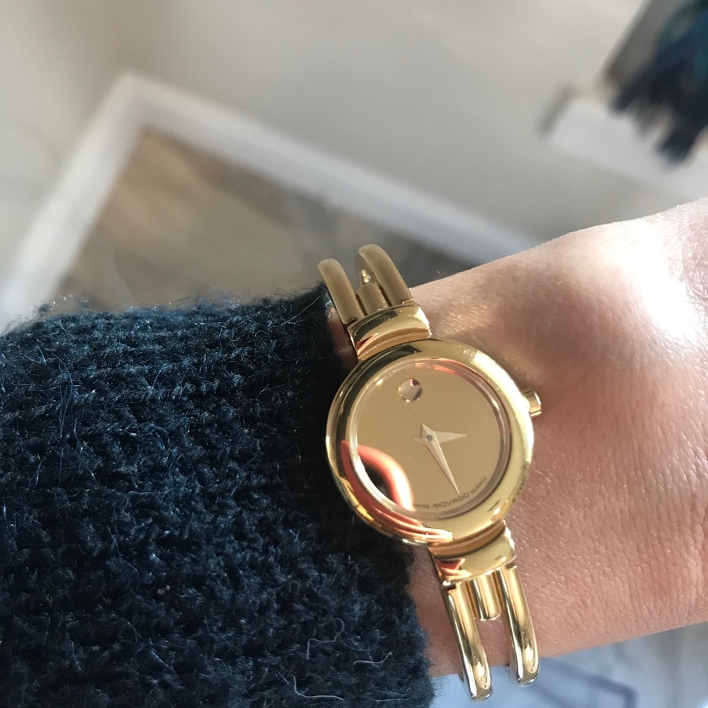 Elegant Gold-toned Movado Watch